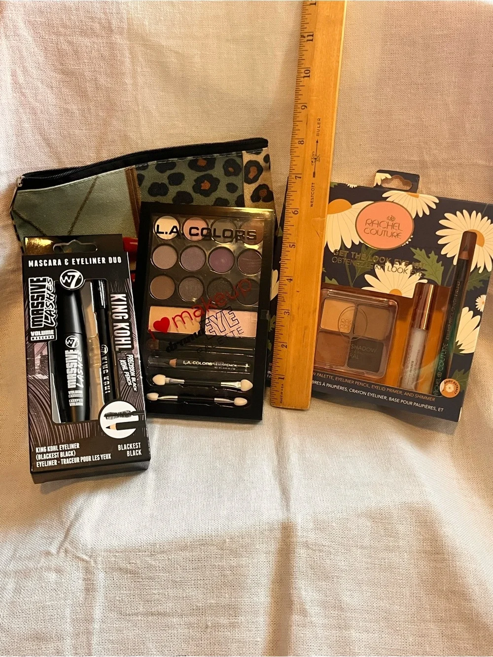 L.A. Colors Eye Shadow Palette - Multi-Purple & Neutral Shades Bundle